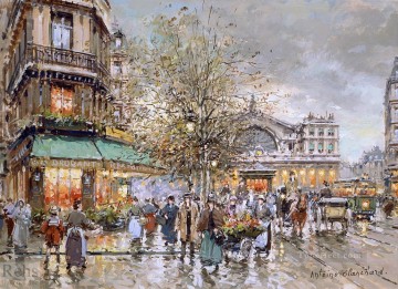 AB gare de lest Parisian Oil Paintings